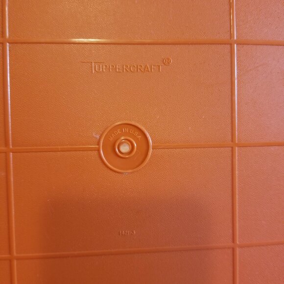 Tupperware TupperCraft Sewing Kit Craft Tackle 4pc Organizer Box Orange - Picture 8 of 8